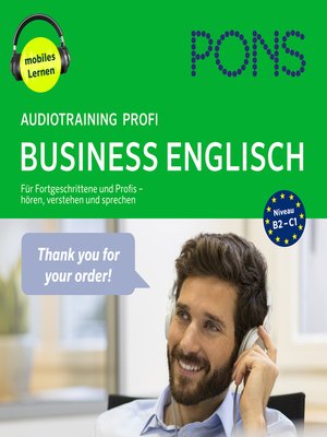 cover image of PONS Audiotraining Profi--BUSINESS ENGLISH. Für Fortgeschrittene und Profis